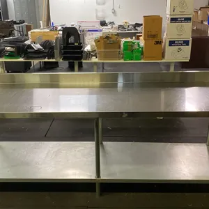 EFI STAINLESS STEEL COMMERCIAL PREPARATION TABLE APPROX 96"L X 30"D X 33.5"H