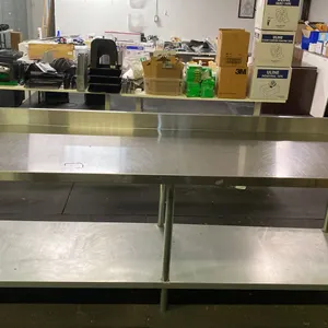 EFI STAINLESS STEEL COMMERCIAL PREPARATION TABLE APPROX 96"L X 30"D X 33.5"H