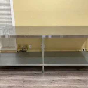 EFI STAINLESS STEEL COMMERCIAL PREPARATION TABLE APPROX 96"L X 30"D X 34"H