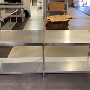 EFI STAINLESS STEEL COMMERCIAL PREPARATION TABLE APPROX 96"L X 30"D X 33.5"H