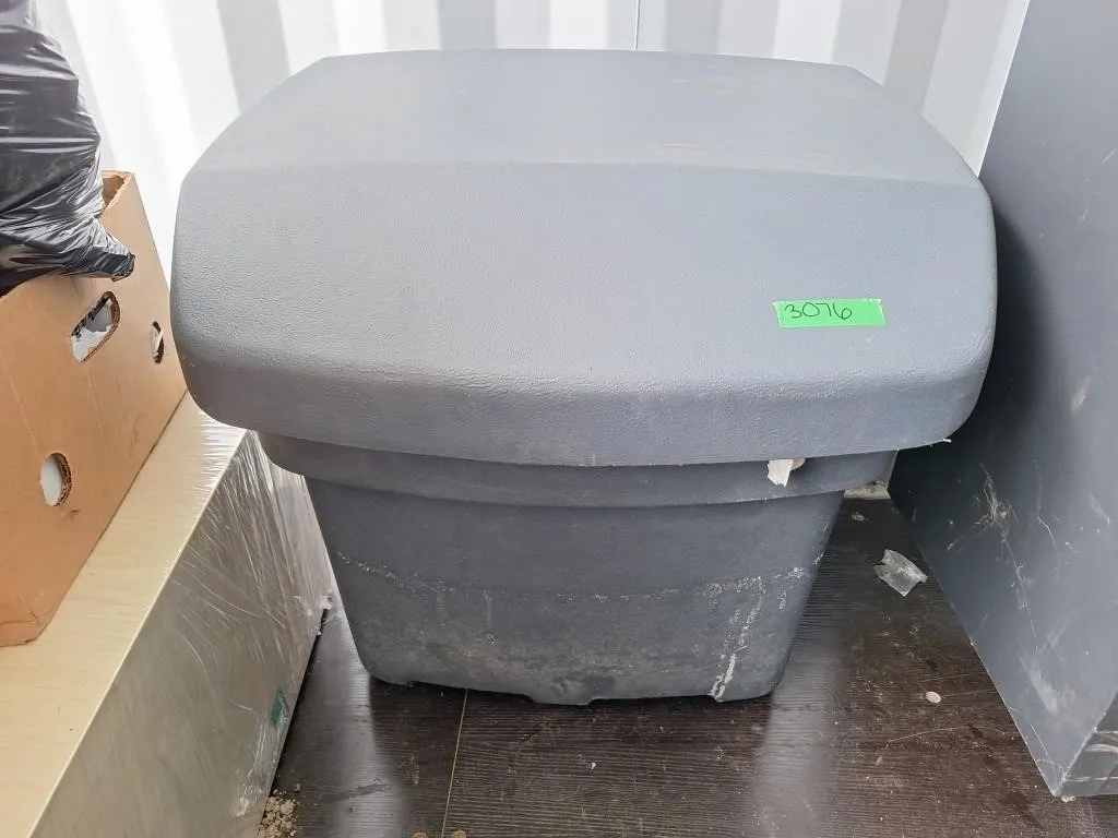 Salt bin. 30" l x 32" w x 27" h