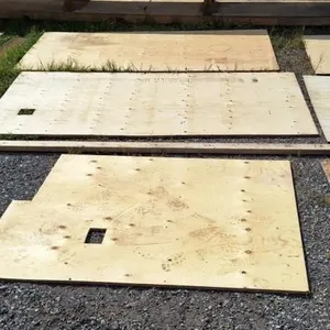 Various pieces of plywood, 1 post, planking, etc
