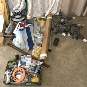 4 metal wood clamps, Hardware, and More