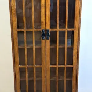 Cabinet with Glass Doors 26” x 9” x 48”