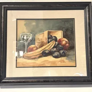 Fruit Painting in Frame 17” x 15”