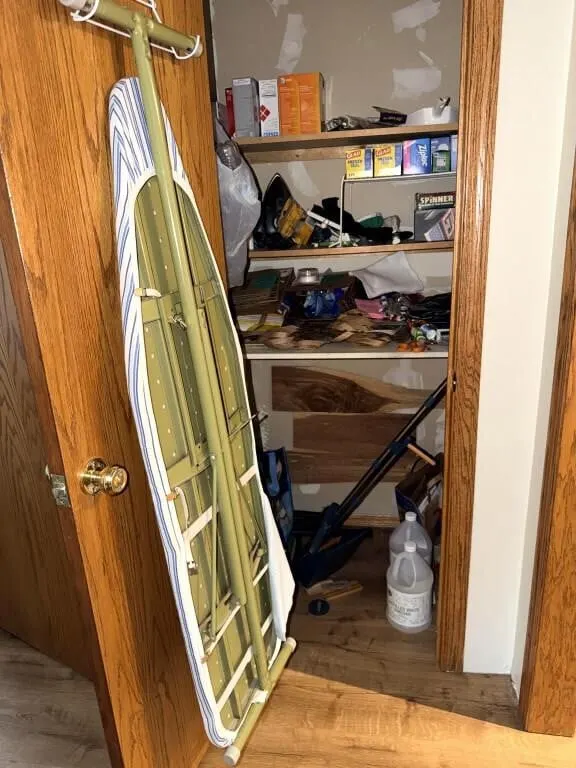 Ironing Board, Card Shuffler, Dominoes, Ziploc