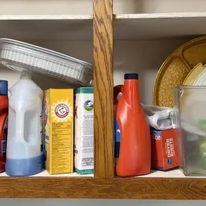 Glass Vases, Glass Jars, Laundry Detergent, and