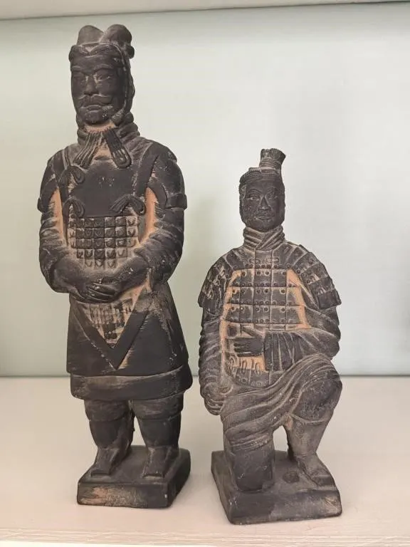 Made in China Sculpture Pair 9” Tall and Smaller
