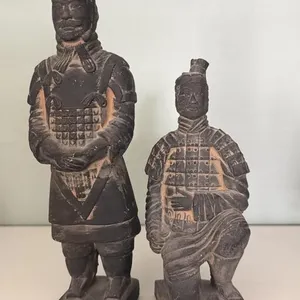 Made in China Sculpture Pair 9” Tall and Smaller