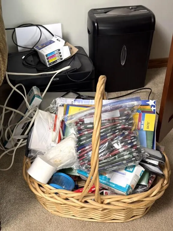 Epson Printer, CaseMate Paper Shredder, and