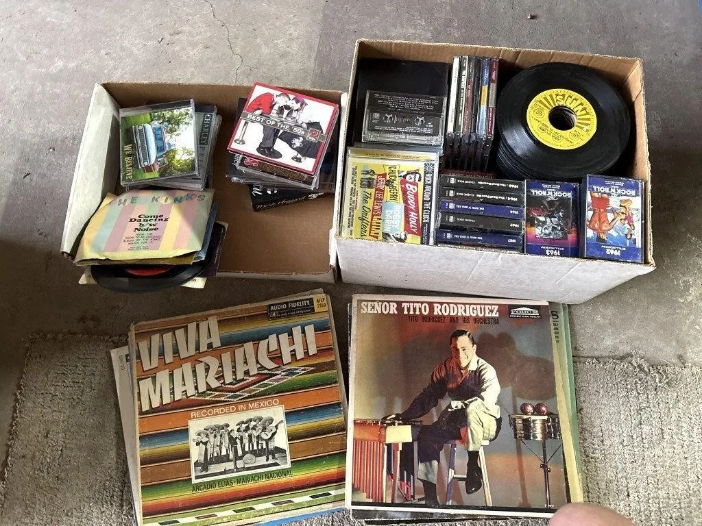 Cassette Tapes, Single Records & LP’s