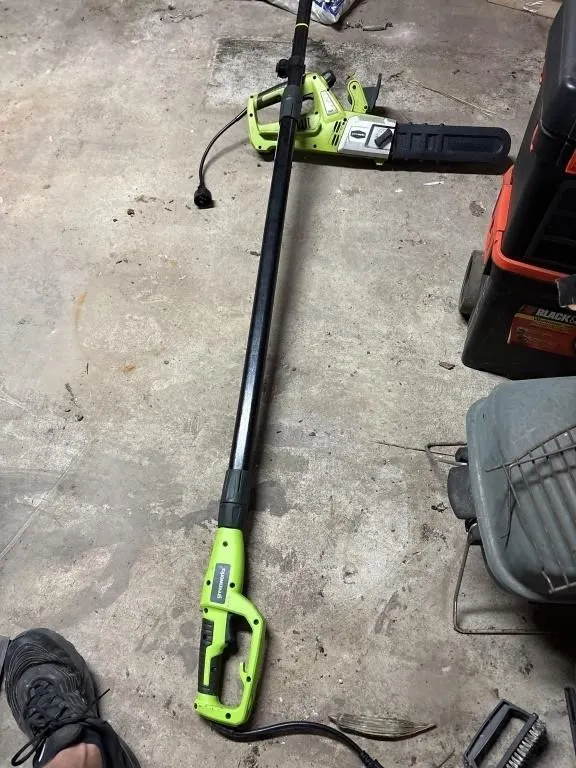 Green Works Electric Chainsaw w/ Pole Attachment