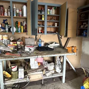 Contents of Cabinet & Work Bench