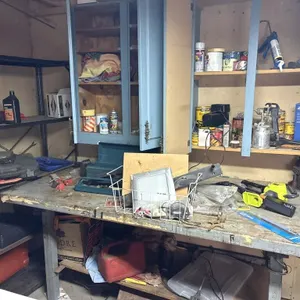 Contents of Cabinet & Work Bench, Includes Black