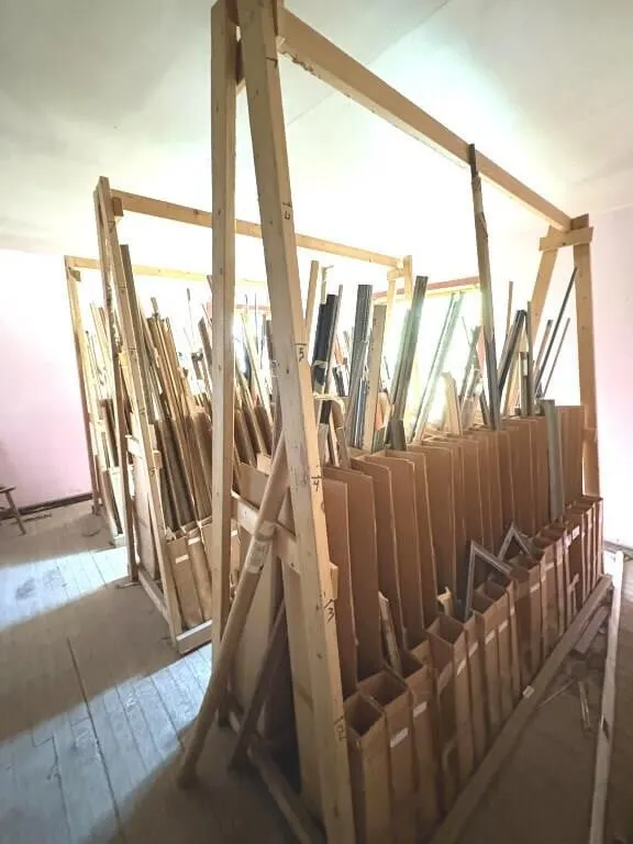 Picture Frame Moulding & (3) Racks