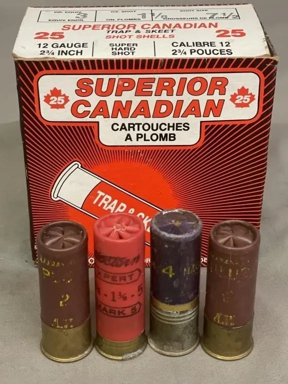 Box of 25 assorted 12 ga. shotshells.
Different