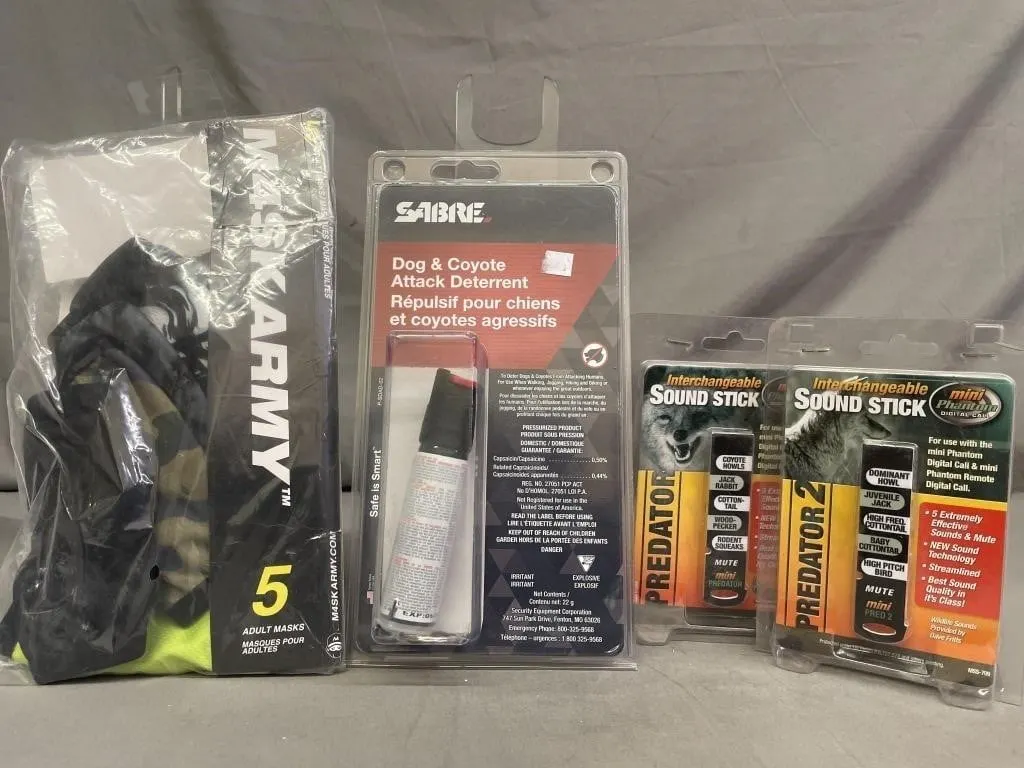 Pack of 5 M4SK Army masks, Sabre Dig & Coyote