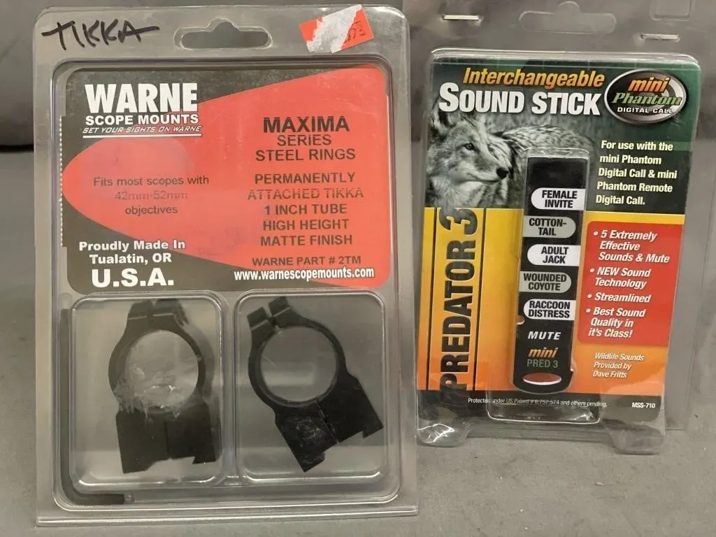 Warne Scope Mounts Maxima Series Steel Rings for