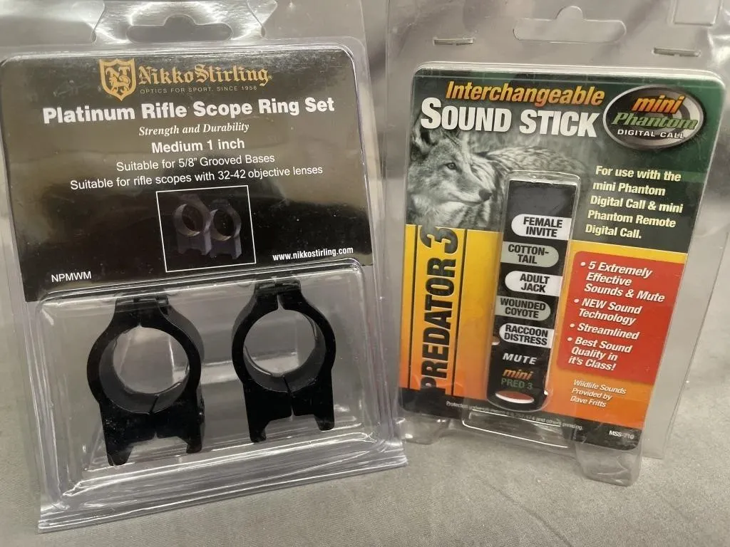 Nikki Stirling Platinum Rifle Scope Ring Set