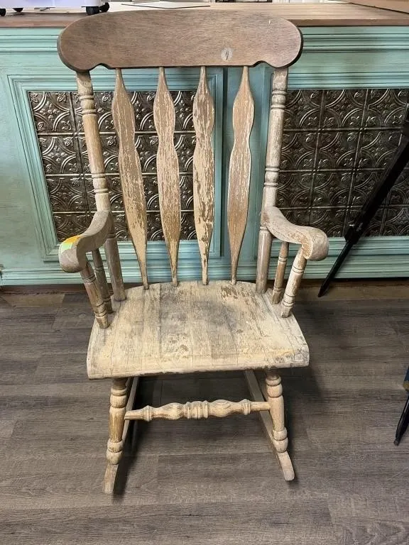 Vintage Wooden Rocking Chair