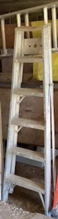 Approx 6 ft aluminum step ladder