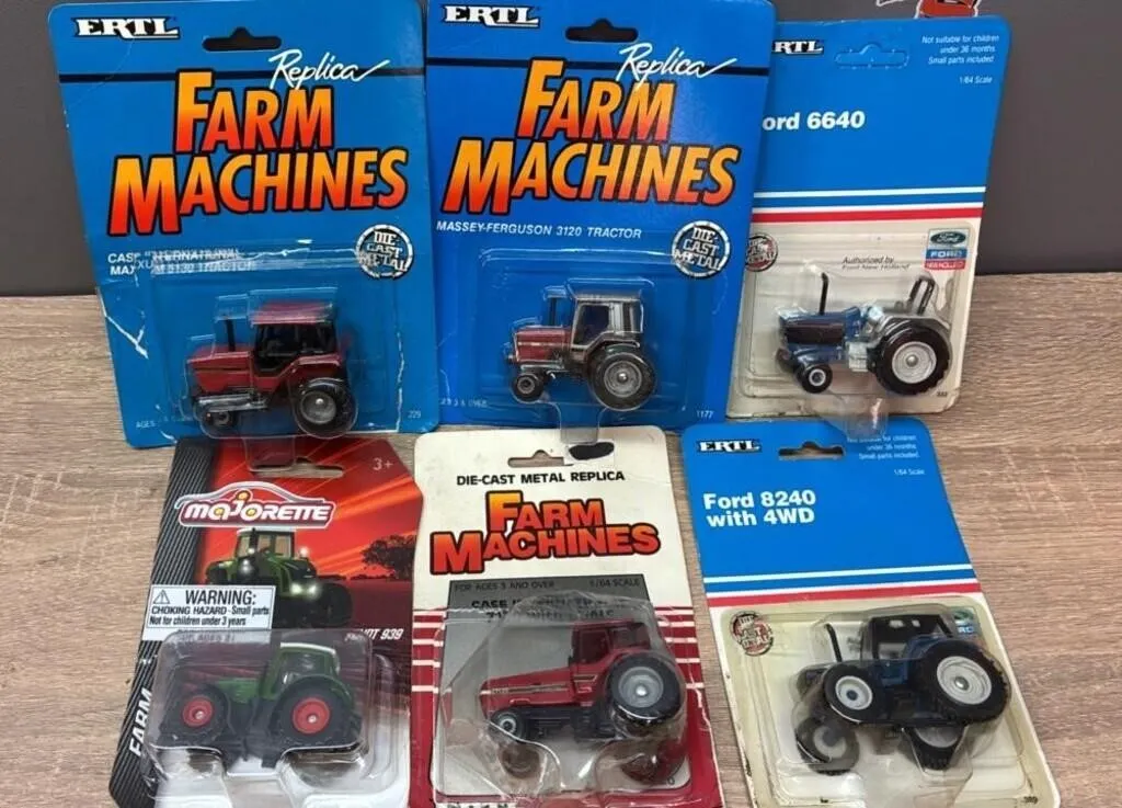 6 Asst. 1:64 Farm Toys.
