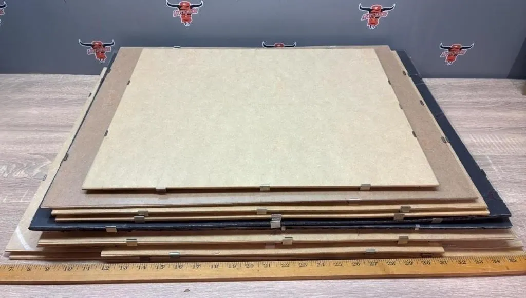 12 Lexan Clip Frames. Various Sizes. Some Damaged