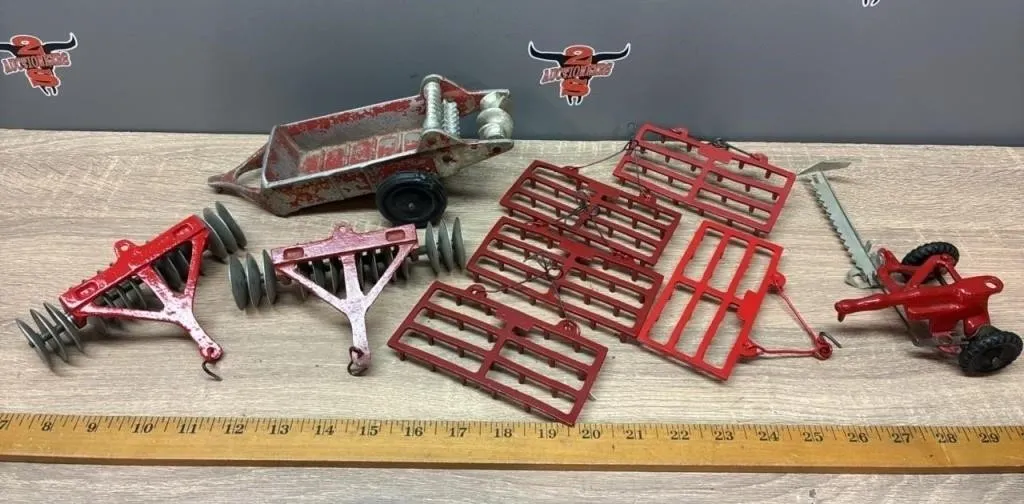 Lincoln Farm Implements. Some Repainted.