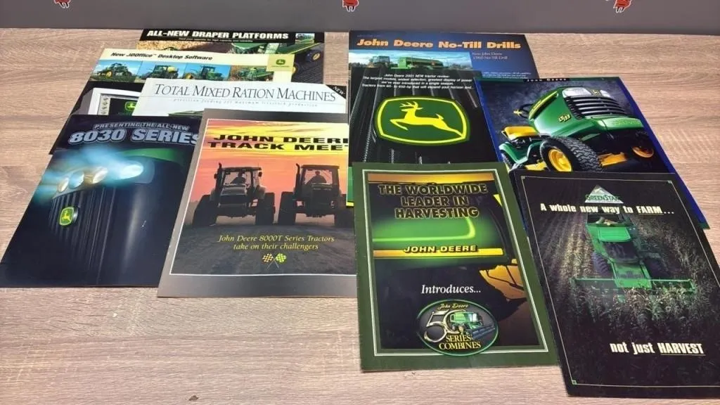 10 Asst. John Deere Pamphlets.