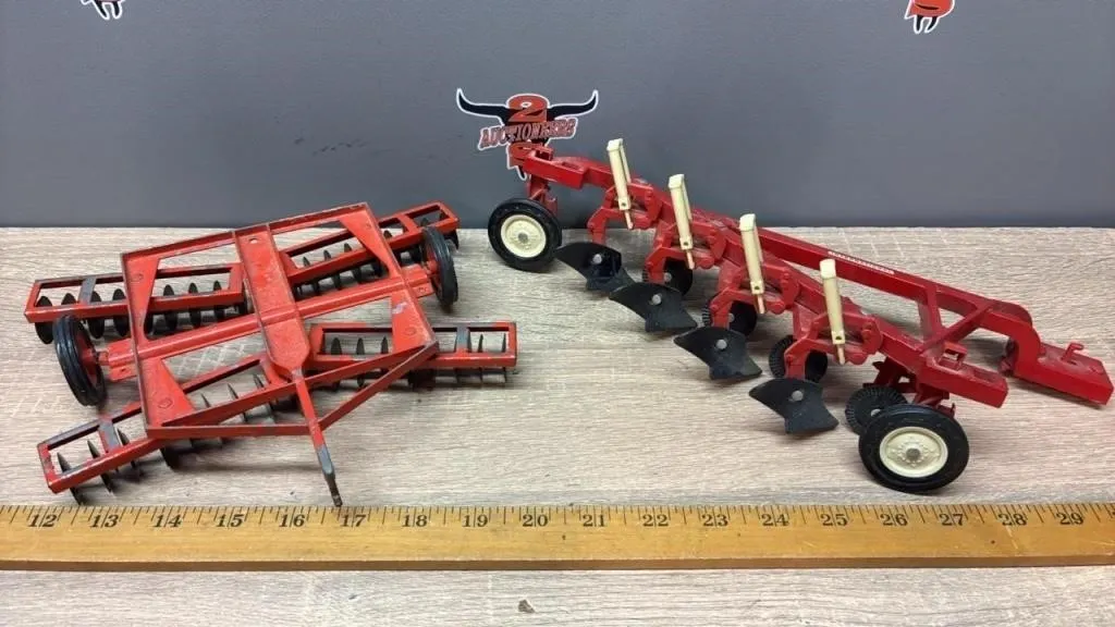 Two 1:16 Toy Cultivators