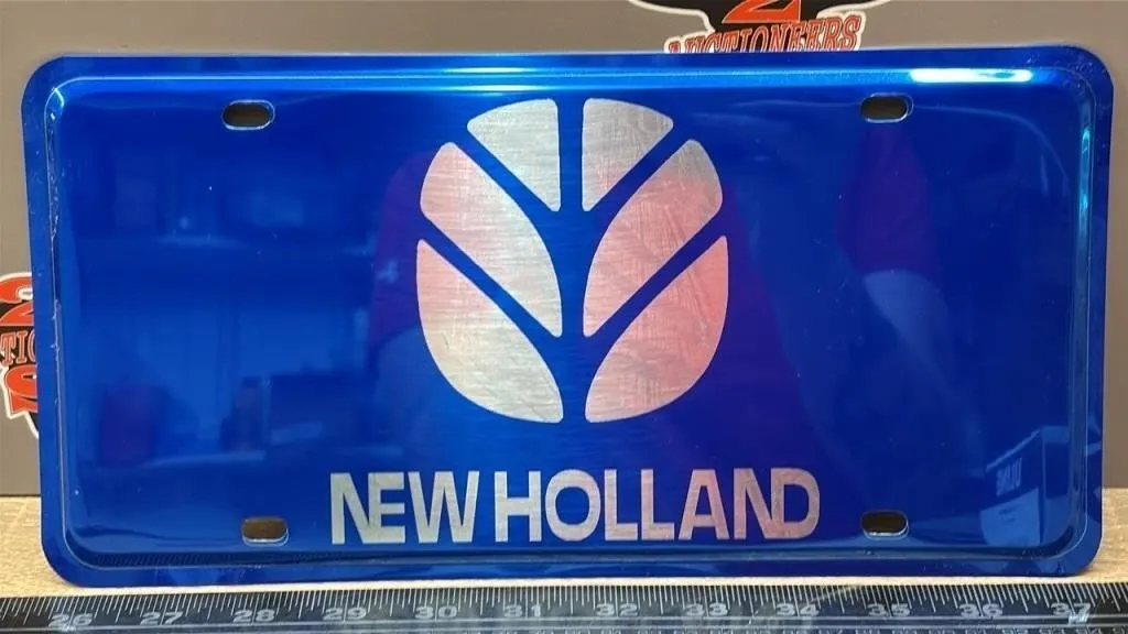 New Holland Decorative License Plate 12�x6�.