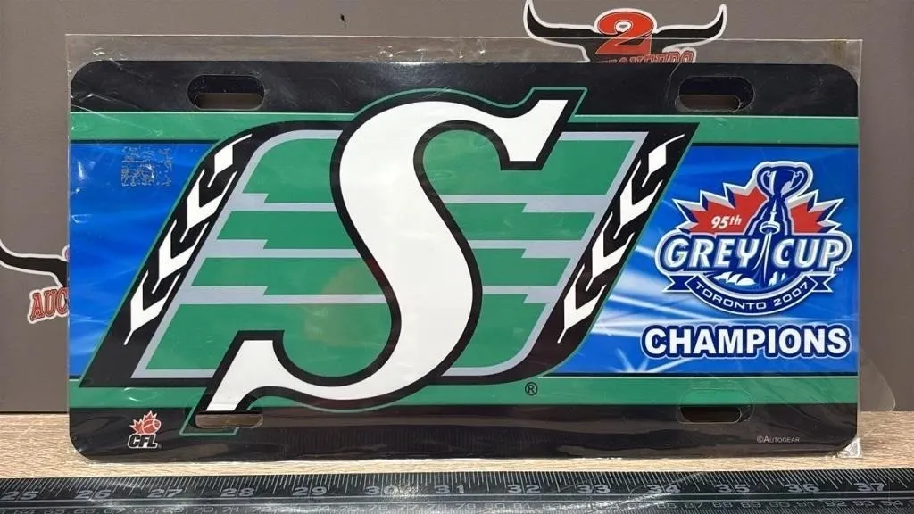 95th Sask Roughriders Grey Cup Decorative License