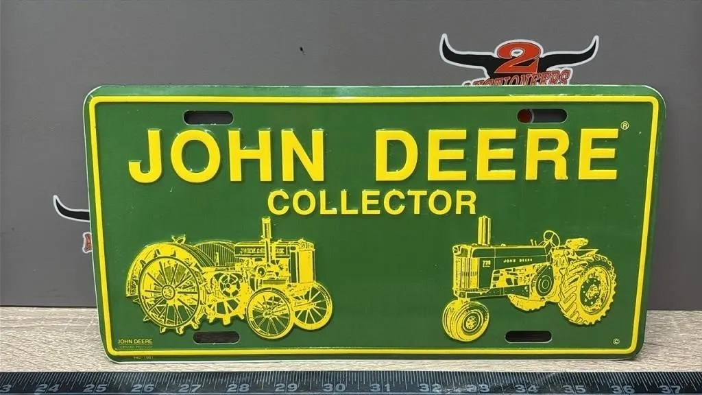 John Deere Collector Decorative License Plate