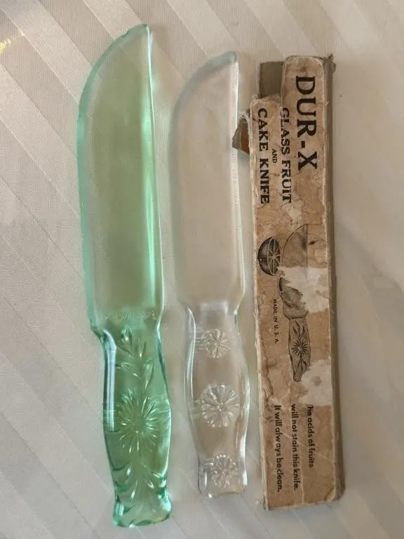 Vintage Glass Fruit Knives
