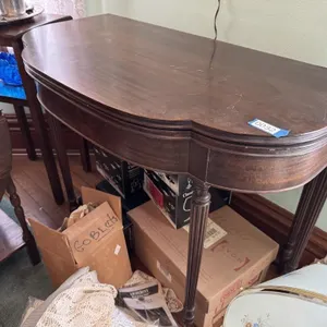 Mahagony Half Moon Table