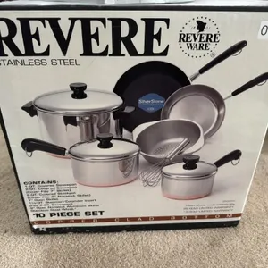 NIB Revere Stainless Steel 10 Piece Set