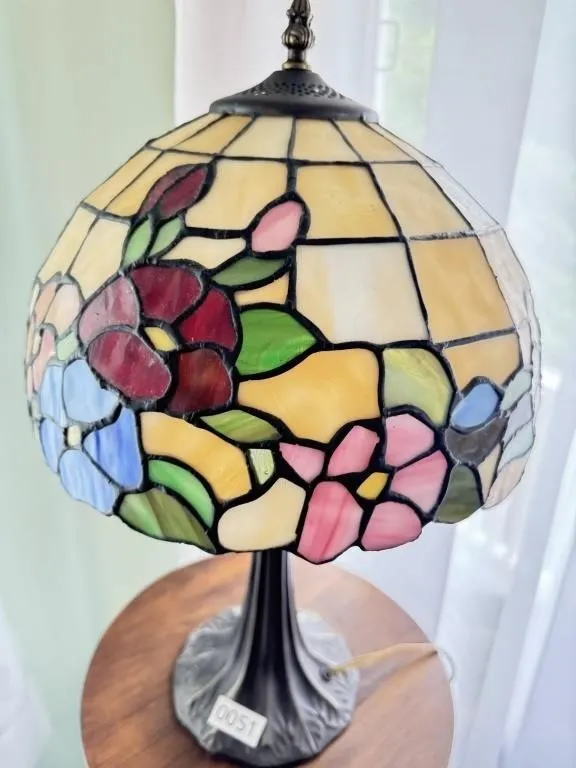 Slag Glass Lamp