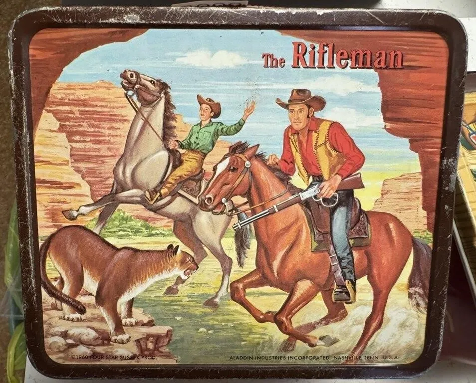 The Rifleman Vintage Lunch Pail & Thermos