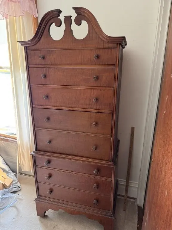 Colonial High Boy Dresser/Desk