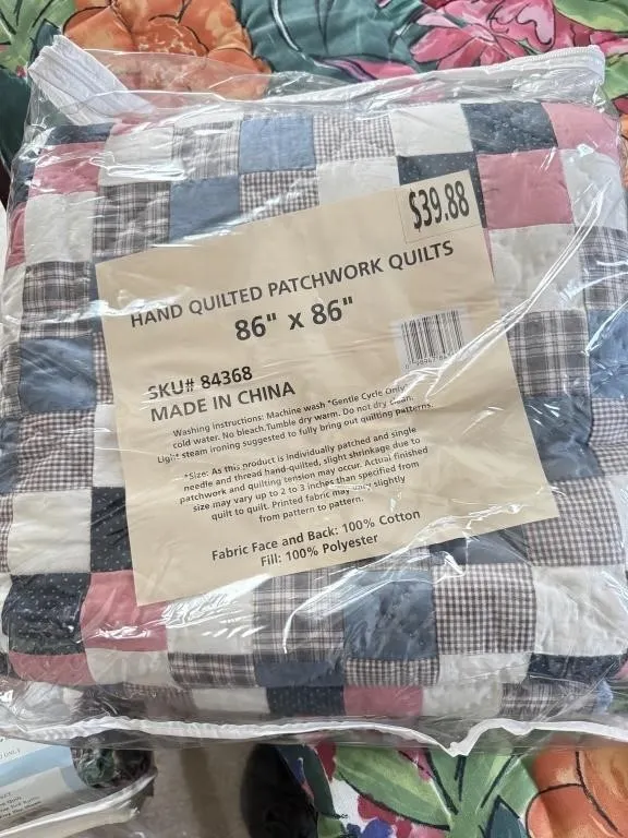 Assorted Quilts & Blankets