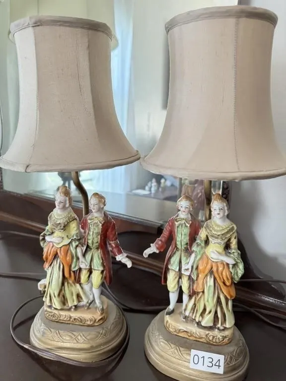 Porcelain Figural Lamps