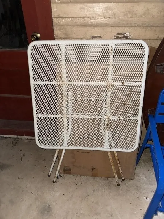 Antique Chairs, school desk, folding table, etc
