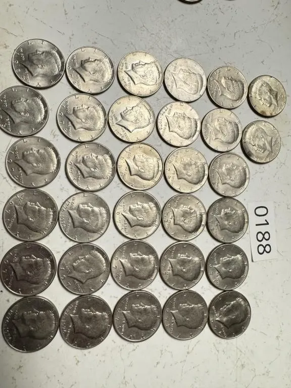 Kennedy Half Dollars 40% silver