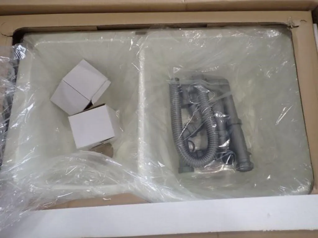 UNUSED 30 In. Stainless Steel Double Sink