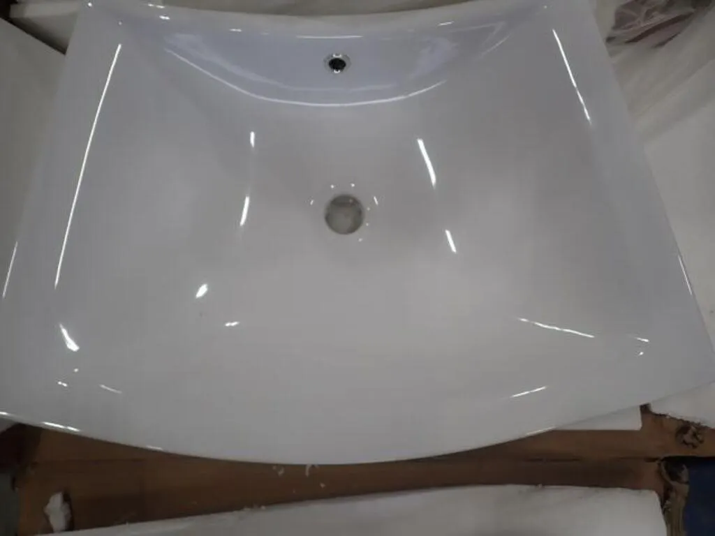 UNUSED 28 In. White Porcelain Bathroom Sink