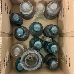 Blue & Clear Glass Insulators