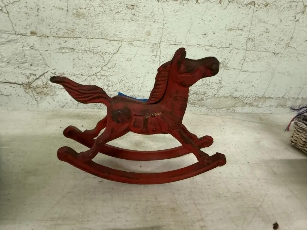 Cast Iron Toy Rocking Horse