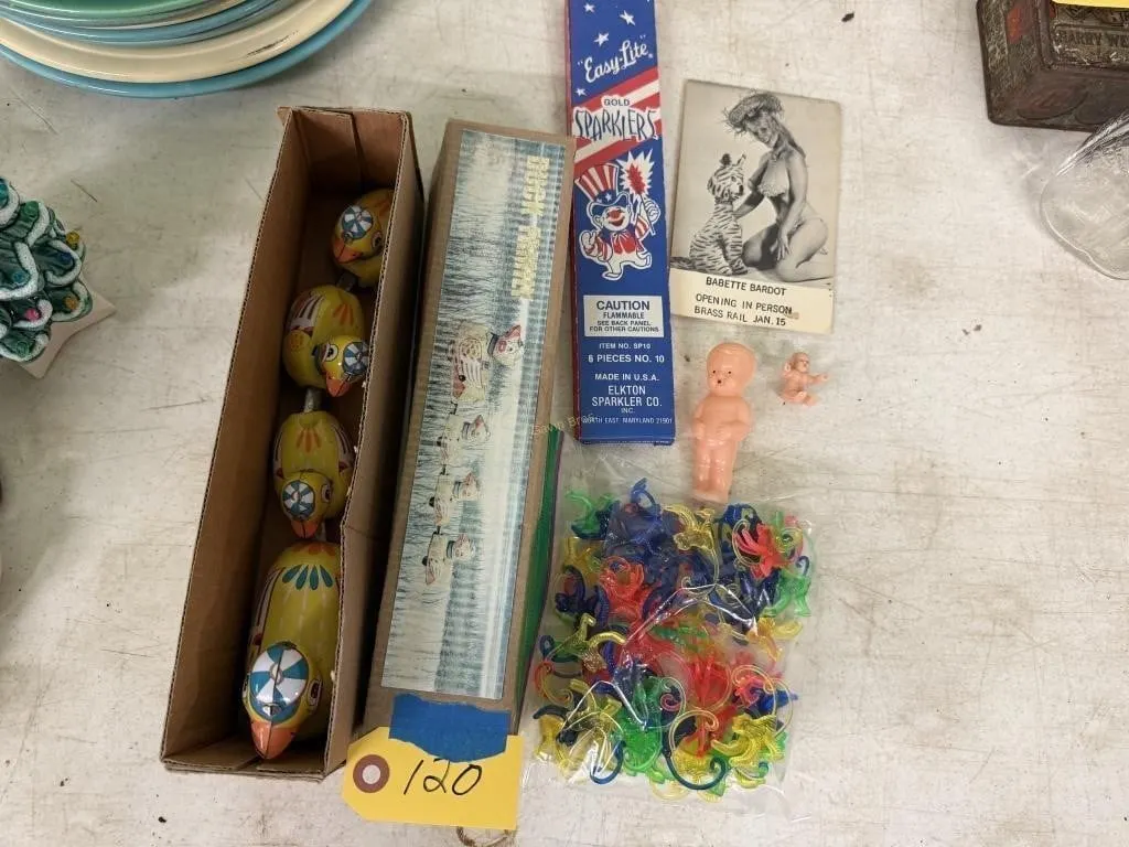 Wind-up Toy, Hanging Monkeys, & other