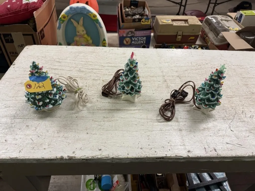 Vintage Lighted Christmas Trees