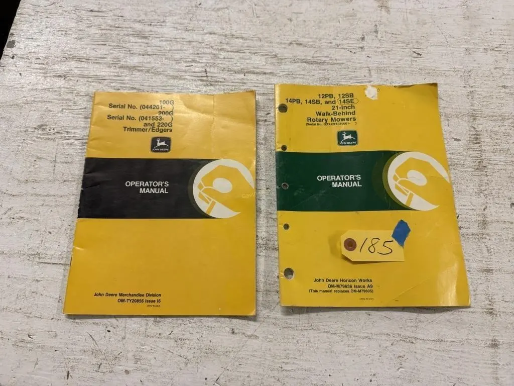 John Deere Trimmer & Rotary Mower Manuals